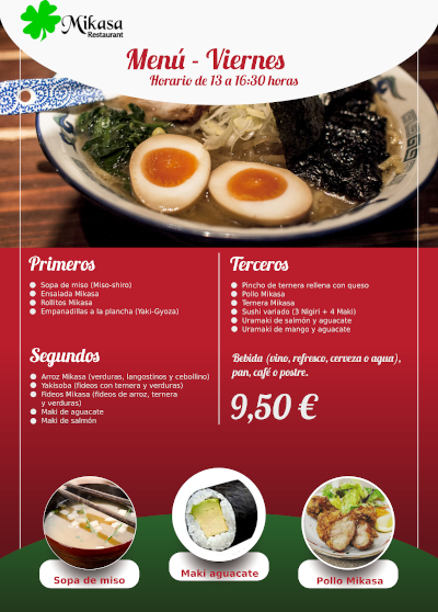 Menu Viernes