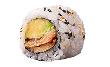 Uramaki d'anguila i alvocat