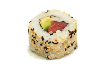Uramaki de tonyina i alvocat