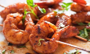 yakitori de llagostins