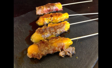 yakitori de vedella